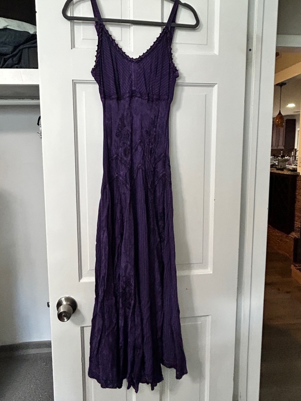 Whimsigoth Purple Maxi Slip Dress